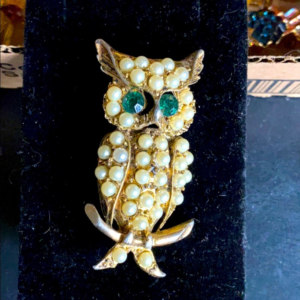 Vintage Owl Brooch